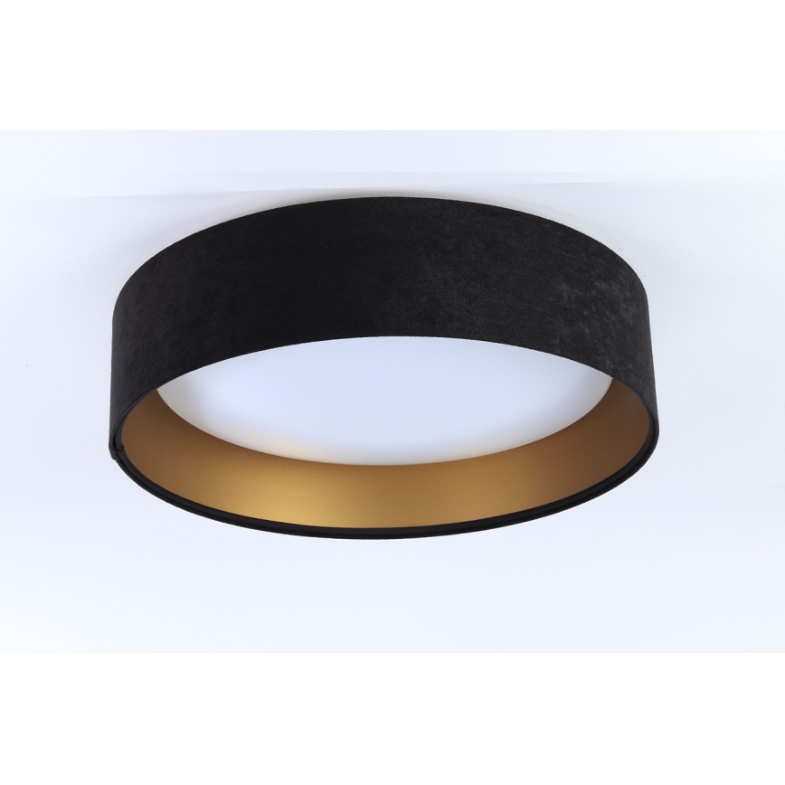 LED mennyezeti lámpa GALAXY LED/24W/230V, átm. 44 cm, fekete/arany