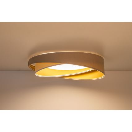 LED mennyezeti lámpa GALAXY MODERN LED/24W/230V átm. 55 cm bézs/fehér/arany