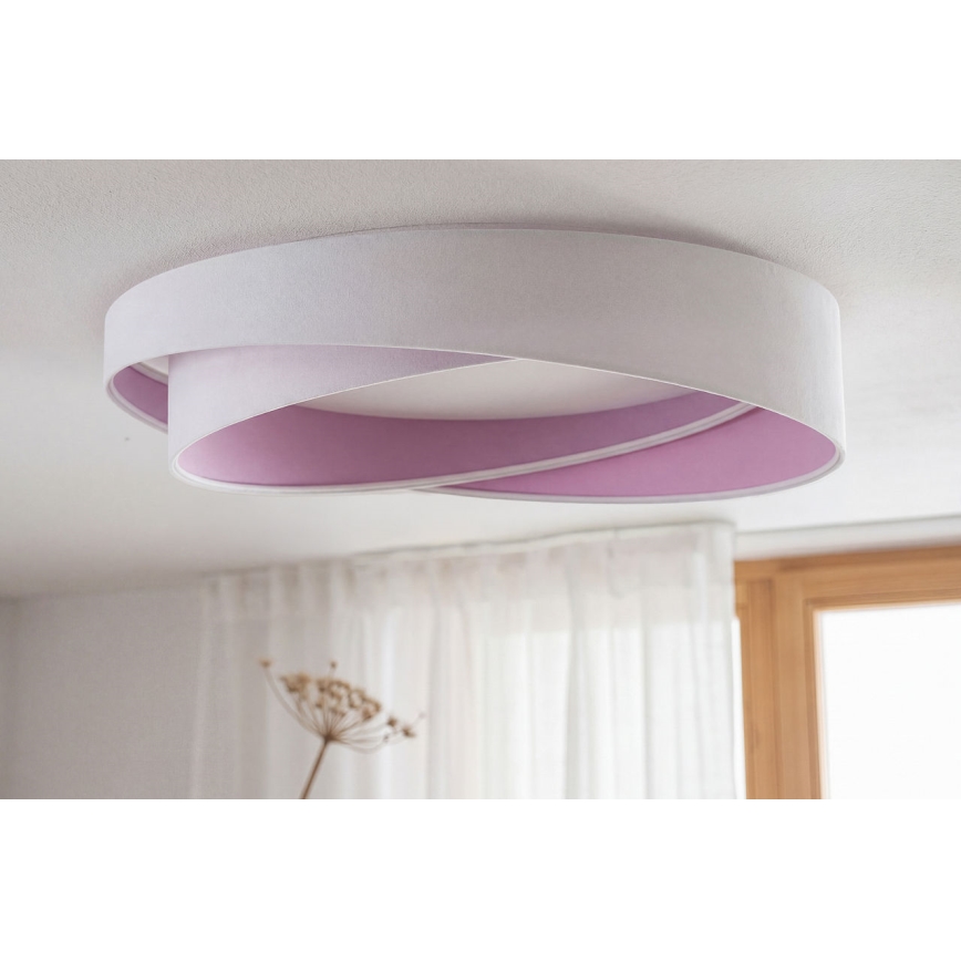 LED mennyezeti lámpa GALAXY MODERN LED/24W/230V átm. 55 cm fehér/lila