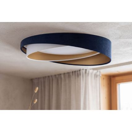 LED mennyezeti lámpa GALAXY MODERN LED/24W/230V átm. 55 cm kék/fehér/arany