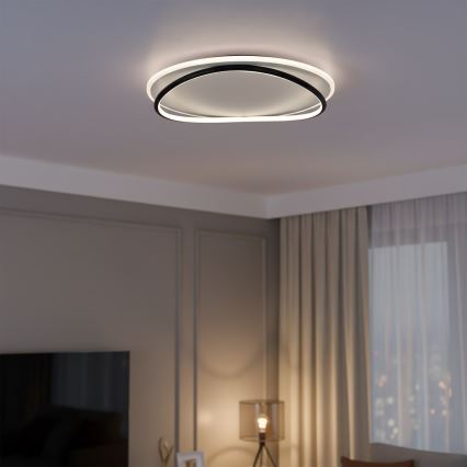 LED mennyezeti lámpa HALO LED/38W/230V Ø 50 cm fekete
