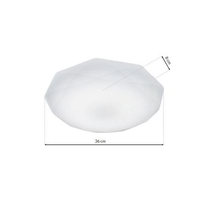 LED Mennyezeti lámpa HEX LED/16W/230V