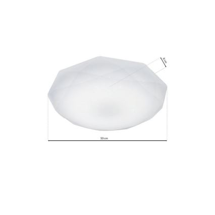 LED mennyezeti lámpa HEX LED/24W/230V