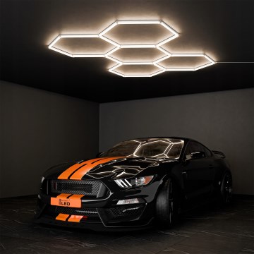 LED mennyezeti lámpa HEXAGON LED/240W/85-265V 4000K 298x209 cm CRI 90 IP54 fehér