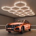 LED mennyezeti lámpa HEXAGON LED/570W/85-265V 4000K 522x298 cm CRI 90 IP44 fehér
