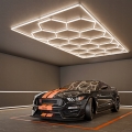 LED mennyezeti lámpa HEXAGON LED/696W/85-265V 4000K 484x243 cm CRI 90 IP44 fehér
