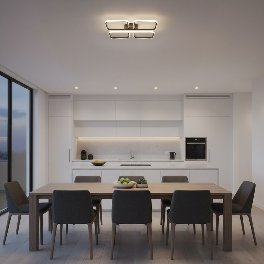 LED mennyezeti lámpa HIDALGO LED/40W/230V fekete