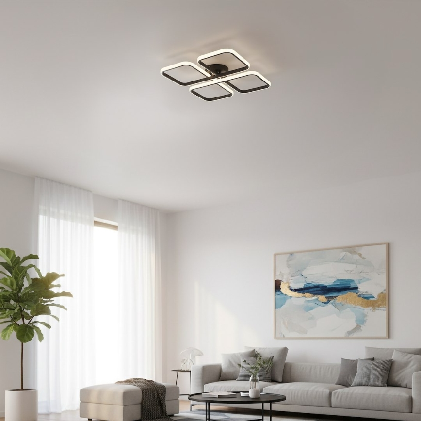 LED mennyezeti lámpa HIDALGO LED/40W/230V fekete