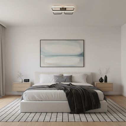 LED mennyezeti lámpa HIDALGO LED/40W/230V fekete