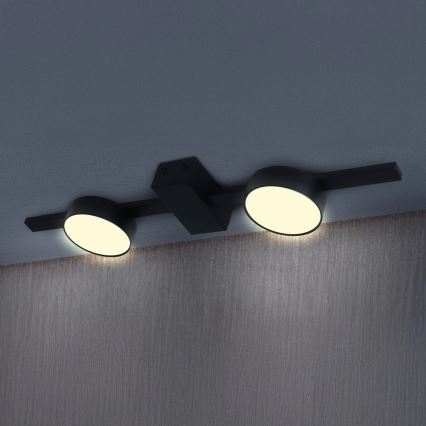 LED Mennyezeti lámpa JOY 2xGX53/6W/230V fekete