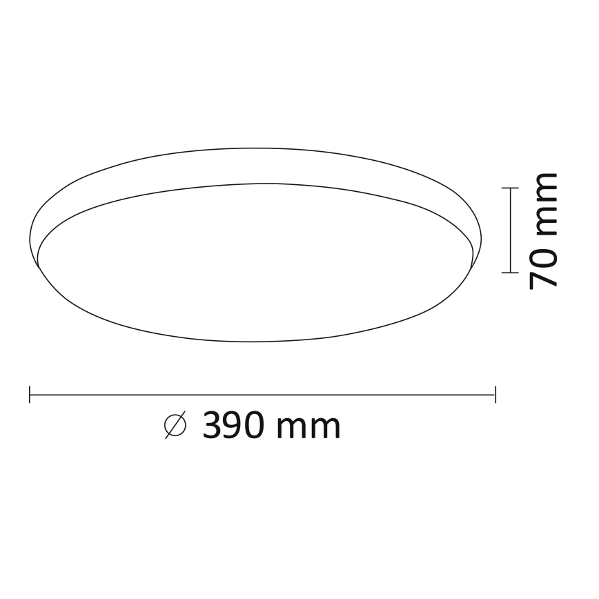 LED Mennyezeti lámpa KERN LED/24W/230V fekete