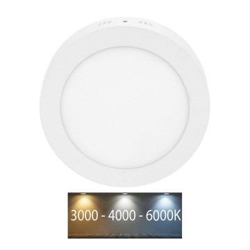 LED Mennyezeti lámpa LADA LED/25W/230V 3000/4000/6000K átm. 30 cm fehér