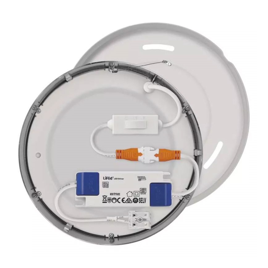 LED Mennyezeti lámpa NEXXO LED/12,5W/230V 3000/3500/4000K átm. 17 cm matt króm