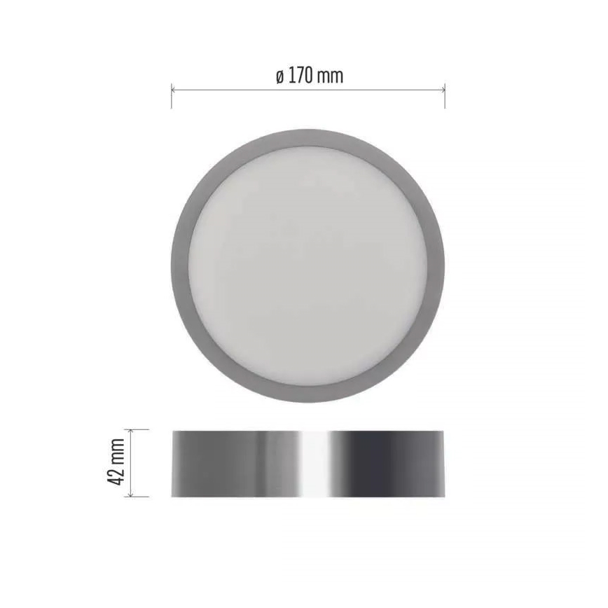 LED Mennyezeti lámpa NEXXO LED/12,5W/230V 3000/3500/4000K átm. 17 cm matt króm