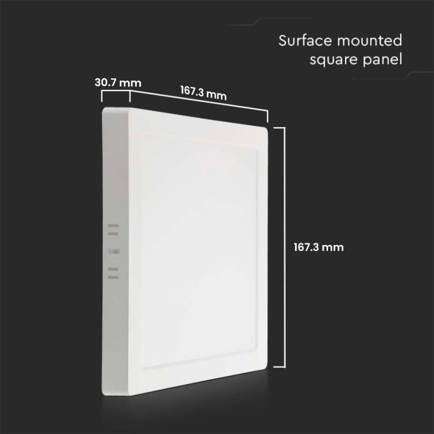 LED Mennyezeti lámpa LED/12W/230V 6500K 16,7x16,7 cm fehér