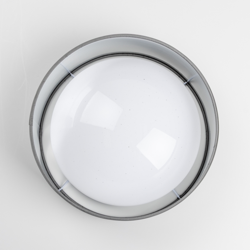 LED mennyezeti lámpa LED/12W/230V Ø 32 cm szürke/ezüst