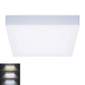 LED mennyezeti lámpa LED/18W/230V 3000/4000/6000K 22,5x22,5 cm fehér