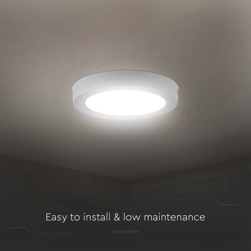 LED Mennyezeti lámpa LED/18W/230V 3000K átm. 21,5 cm fehér