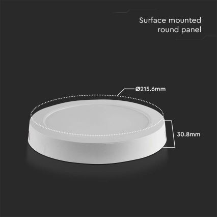 LED Mennyezeti lámpa LED/18W/230V 3000K átm. 21,5 cm fehér