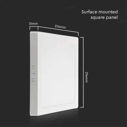 LED Mennyezeti lámpa LED/18W/230V 4000K 21,4x,21,4 cm fehér