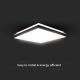 LED Mennyezeti lámpa LED/18W/230V 4000K 35x35 cm fekete