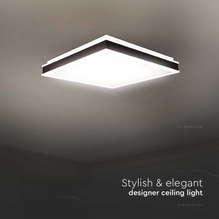 LED Mennyezeti lámpa LED/18W/230V 4000K 35x35 cm fekete