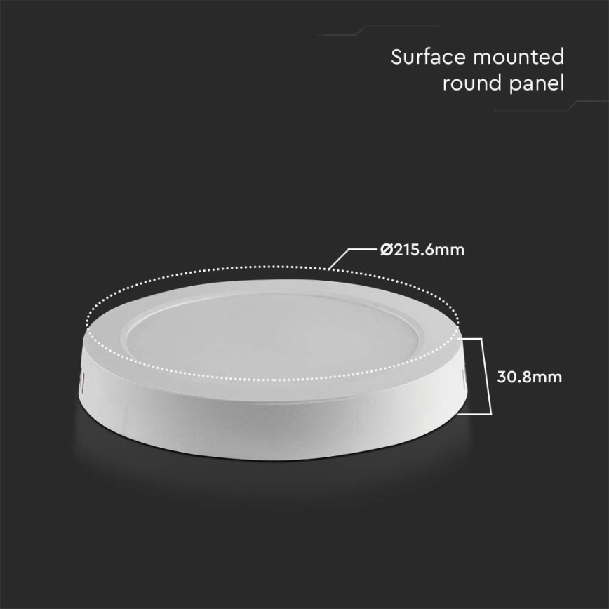 LED Mennyezeti lámpa LED/18W/230V 4000K átm. 21,5 cm