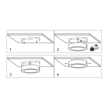 LED Mennyezeti lámpa LED/18W/230V 4200K átm. 21 cm fehér