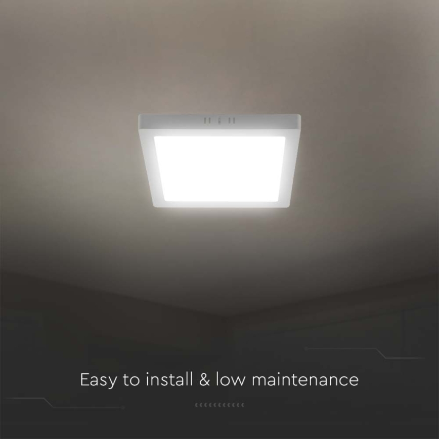 LED Mennyezeti lámpa LED/18W/230V 6500K 21,4x21,4 cm fehér