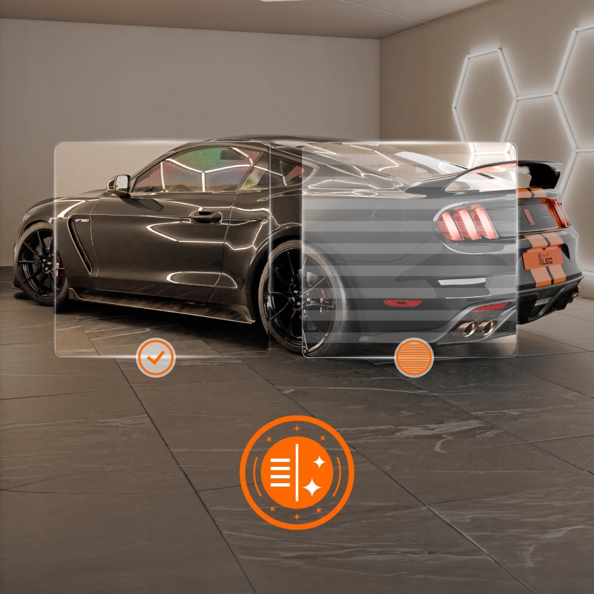 LED mennyezeti lámpatest HEXAGON LED/192W/85-265V 6500K 298x209 cm CRI 90 IP54 fehér