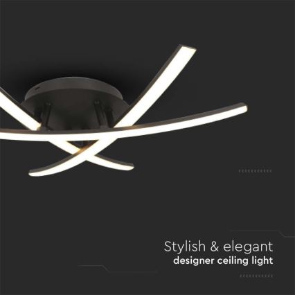 LED Mennyezeti lámpa LED/20W/230V 3000K fekete