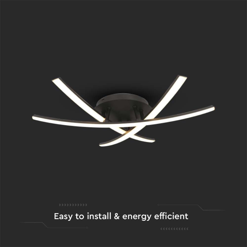 LED Mennyezeti lámpa LED/20W/230V 3000K fekete