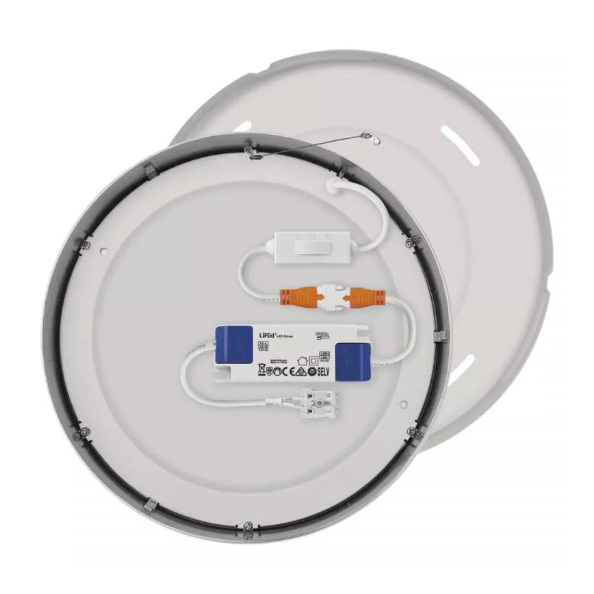 LED Mennyezeti lámpa NEXXO LED/21W/230V 3000/3500/4000K átm. 22,5 cm fényezett króm