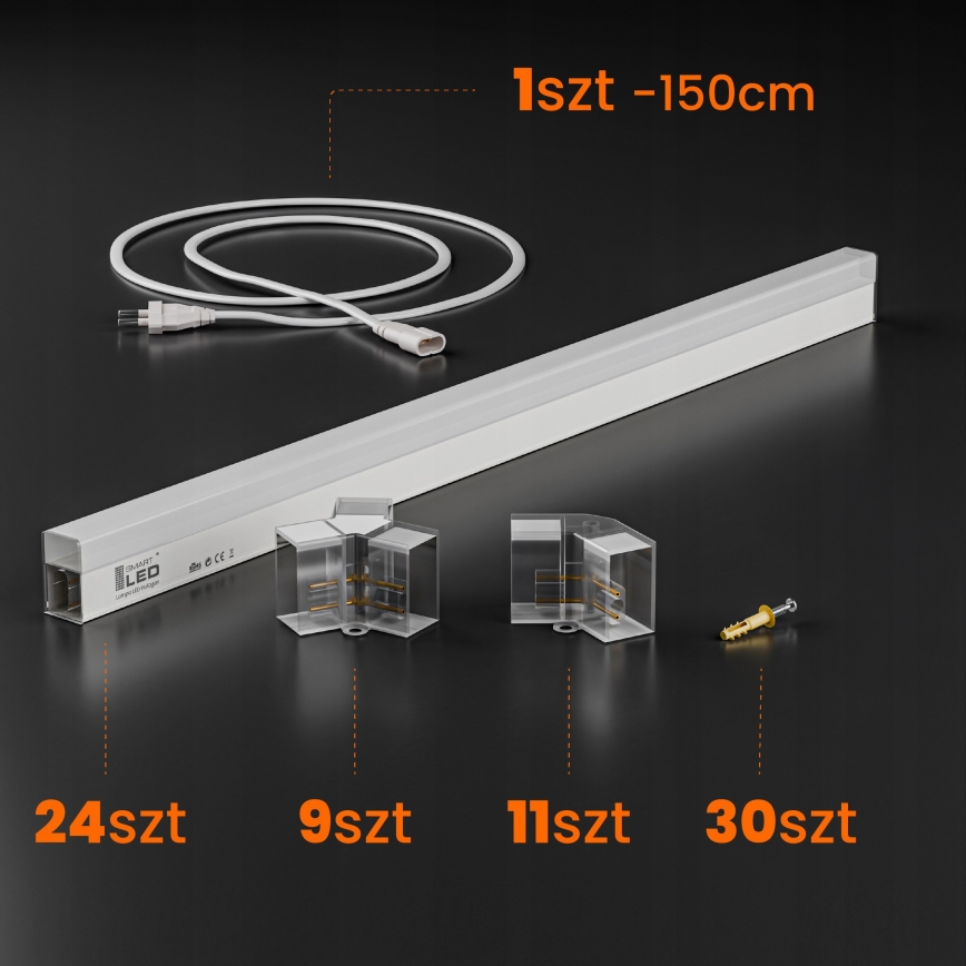 LED mennyezeti lámpatest HEXAGON LED/240W/85-265V 4000K 298x209 cm CRI 90 IP44 fehér