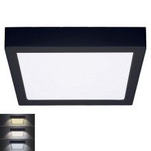 LED Mennyezeti lámpa LED/24W/230V 3000/4000/6000K fekete szögletes