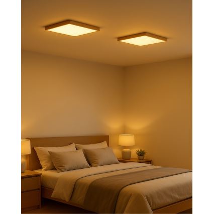 LED mennyezeti lámpa LED/24W/230V 3000/4000/6500K 30x30 cm bézs