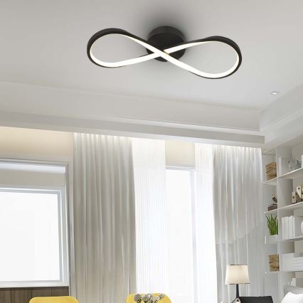 LED Mennyezeti lámpa LED/24W/230V 3000K fekete