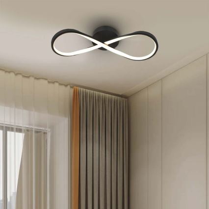 LED Mennyezeti lámpa LED/24W/230V 3000K fekete