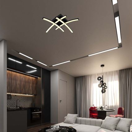 LED Mennyezeti lámpa LED/24W/230V 3000K fekete