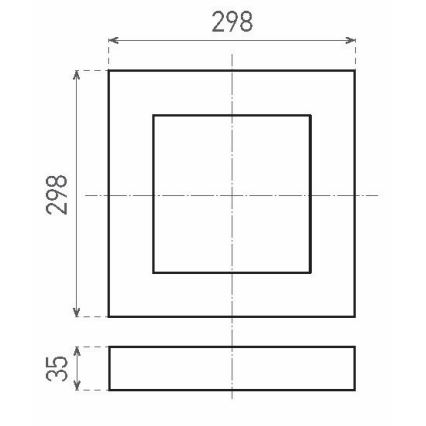 LED Mennyezeti lámpa FENIX LED/24W/230V 3800K 29,8 cm