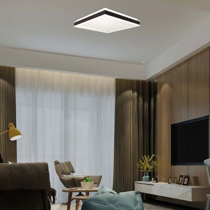 LED Mennyezeti lámpa LED/24W/230V 4000K 45x45 cm fekete