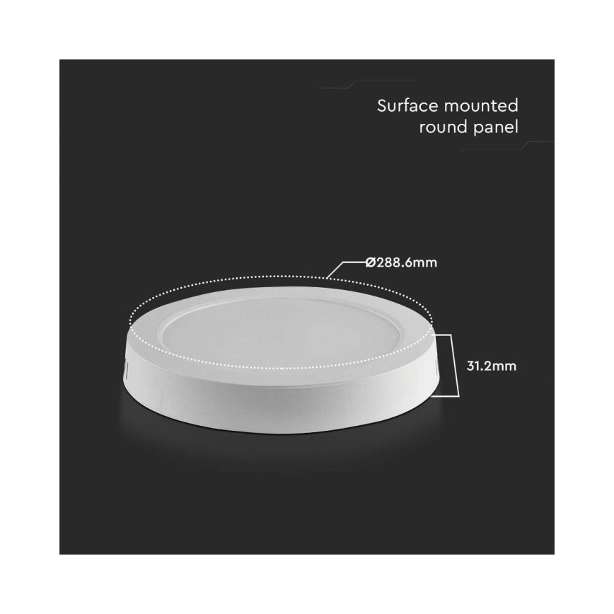 LED Mennyezeti lámpa LED/24W/230V 4000K átm. 28,9 cm