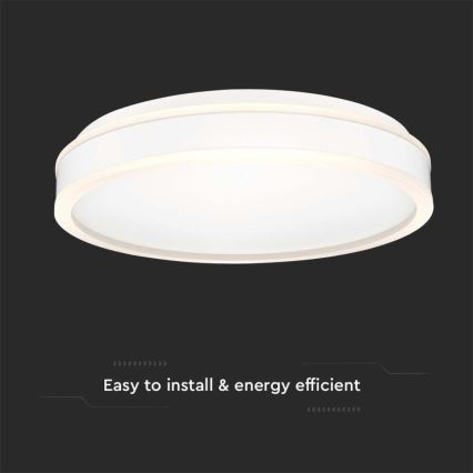 LED Mennyezeti lámpa LED/24W/230V 4000K átm. 45 cm fehér