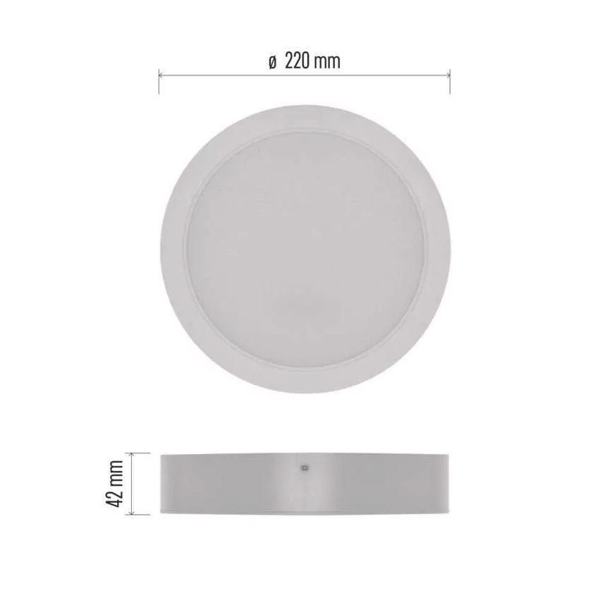 LED Mennyezeti lámpa LED/24W/230V á. 22 cm fehér