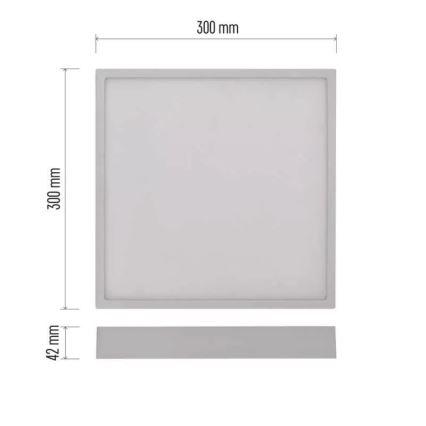 LED Mennyezeti lámpa NEXXO LED/28,5W/230V 3000/3500/4000K 30x30 cm fehér