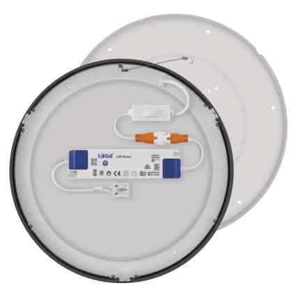 LED Mennyezeti lámpa NEXXO LED/28,5W/230V 3000/3500/4000K á. 30 cm fekete