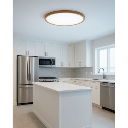 LED mennyezeti lámpa LED/32W/230V 3000/4000/6500K átm. 40 cm bézs