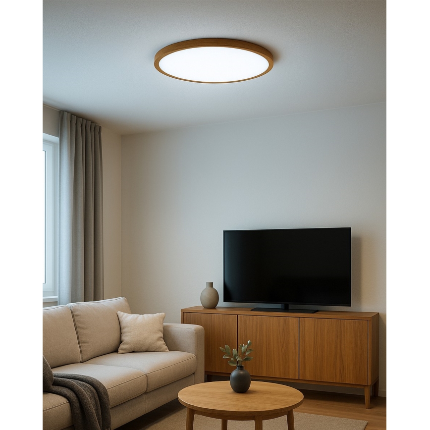 LED mennyezeti lámpa LED/32W/230V 3000/4000/6500K átm. 40 cm bézs