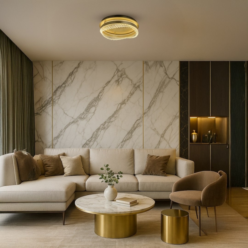 LED mennyezeti lámpa LED/36W/230V Ø 43 cm arany