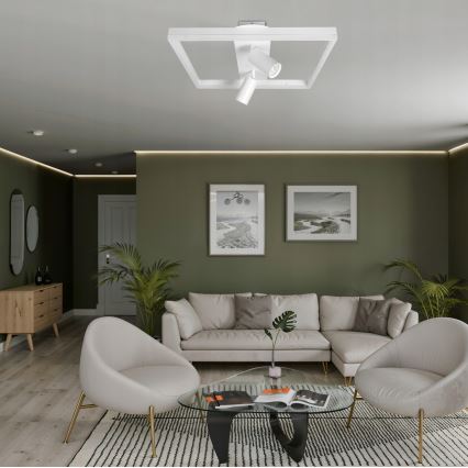 LED mennyezeti lámpa LED/38W/230V + 2xGU10/30W fehér